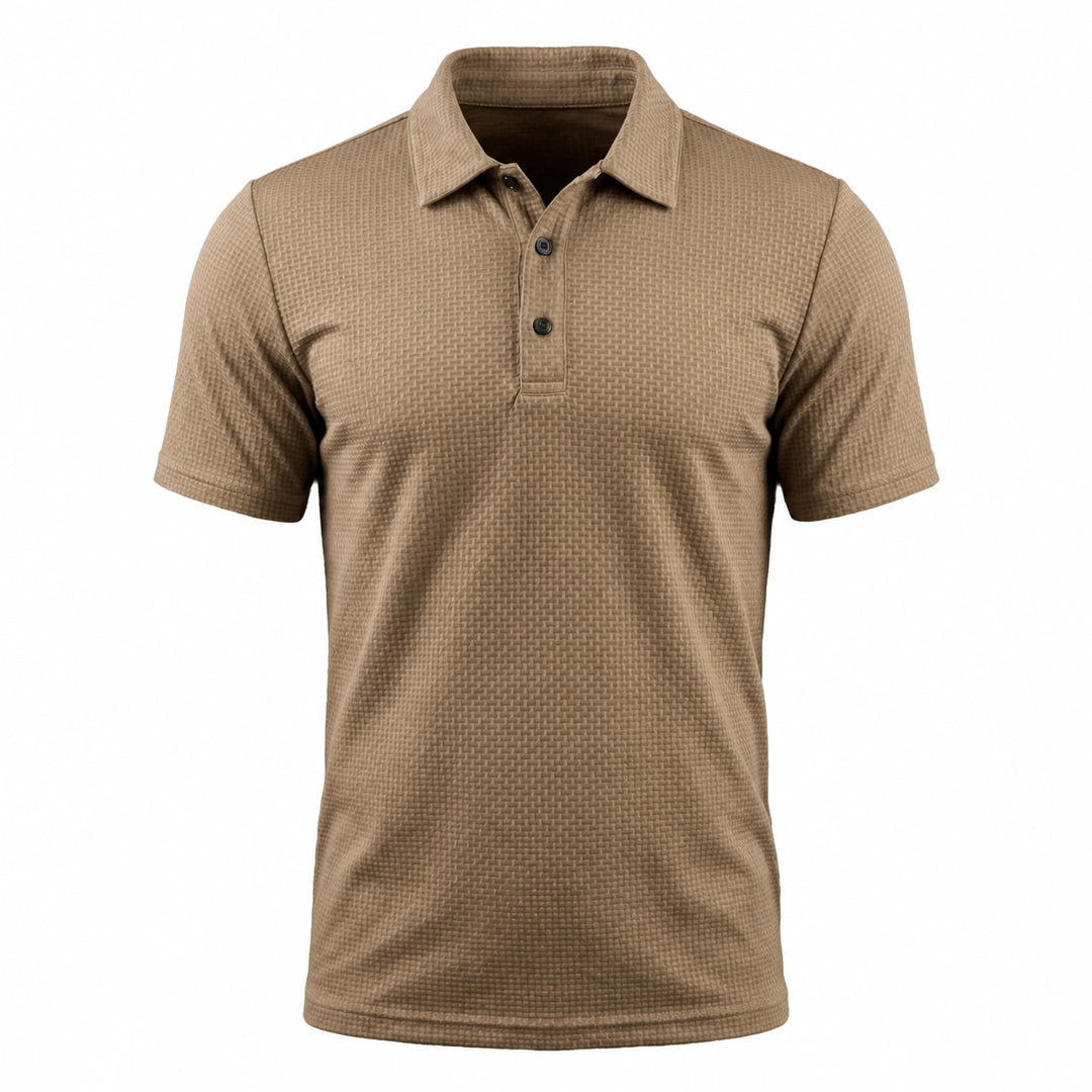 Men's Ultra-Comfort Stretch Polo Shirt - Camel Tan