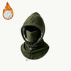 Integrated Flannel Warm Face Mask Hat