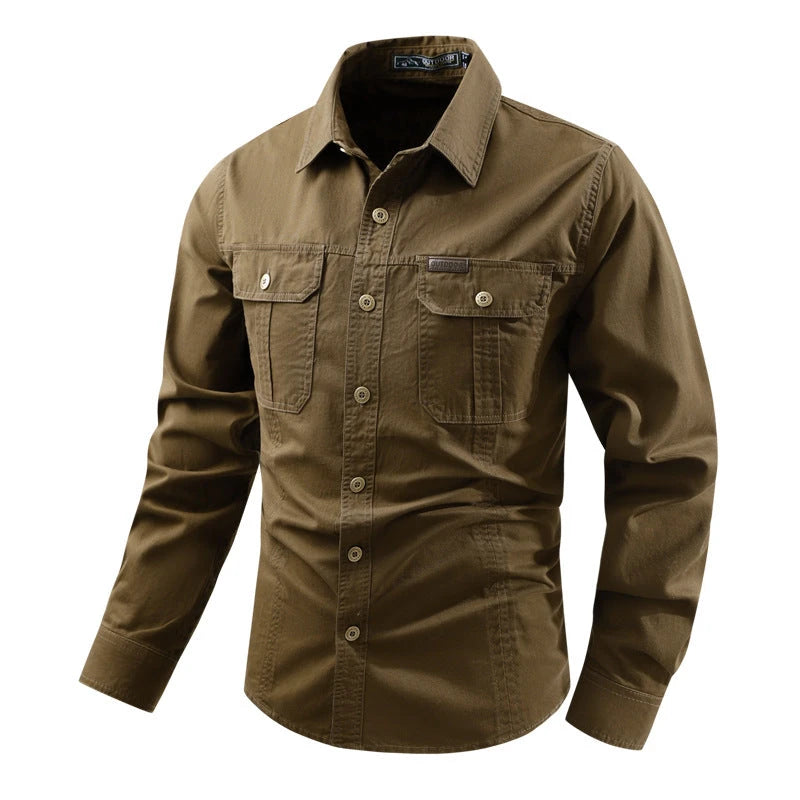 Men's Long Sleeve Cotton Workwear Shirt