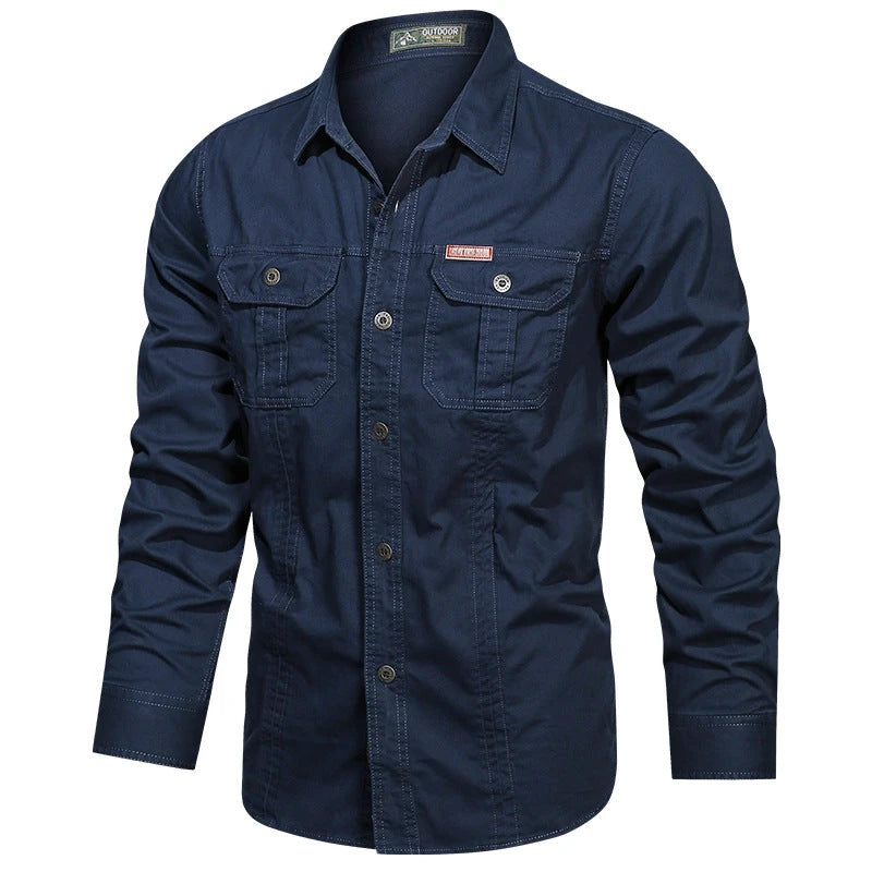 Men's Long Sleeve Cotton Workwear Shirt