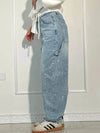 Rhinestone Embellished Wide Leg Jeans