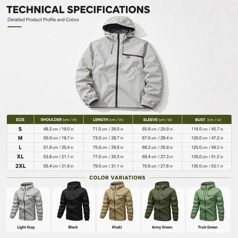 Waterproof Outdoor Hooded Jacket