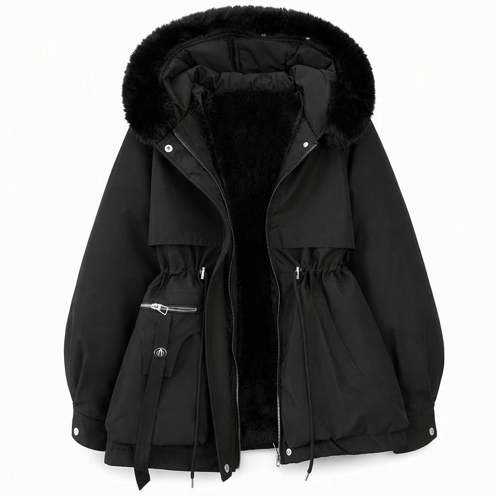 Longline Lapel Winter Coat