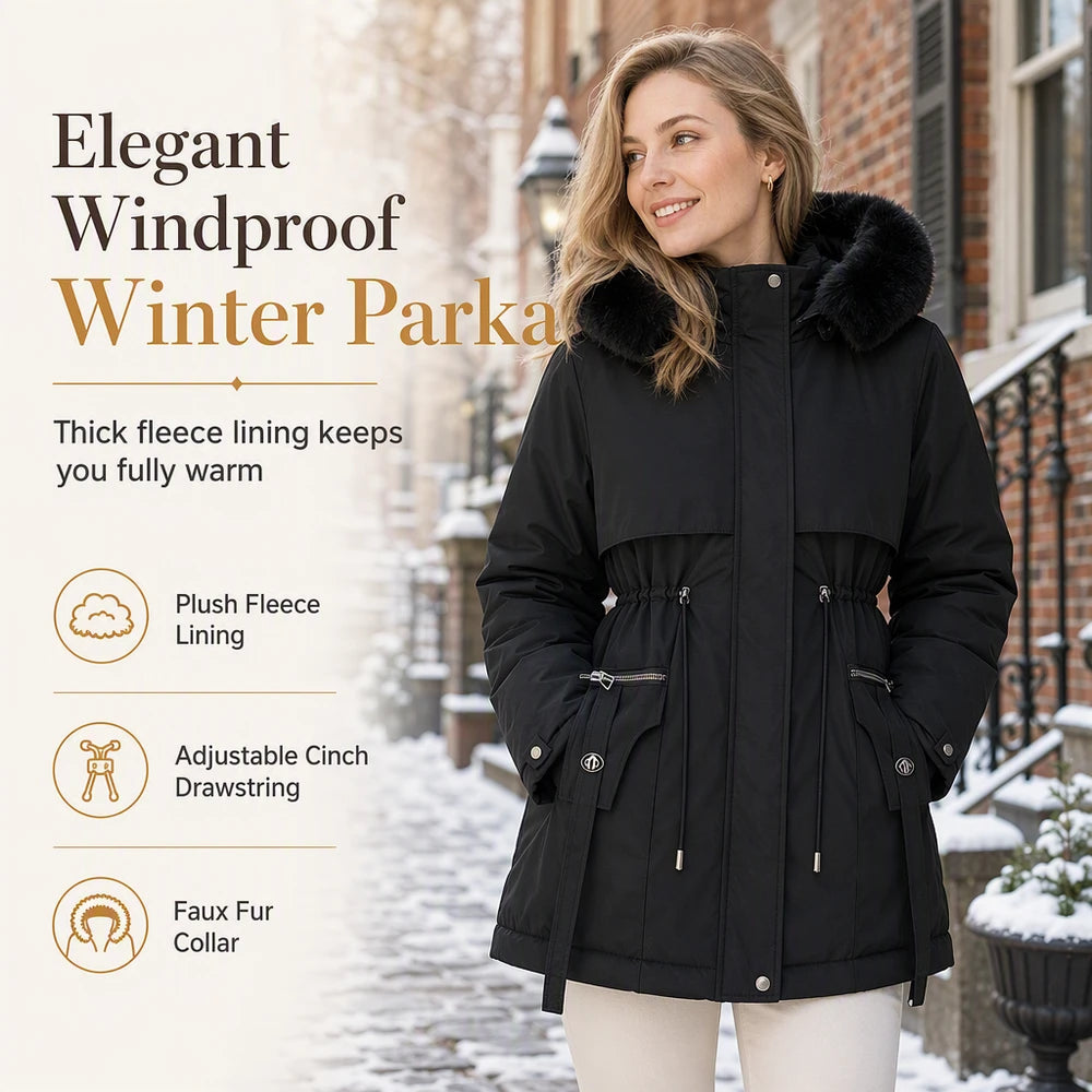 Longline Lapel Winter Coat