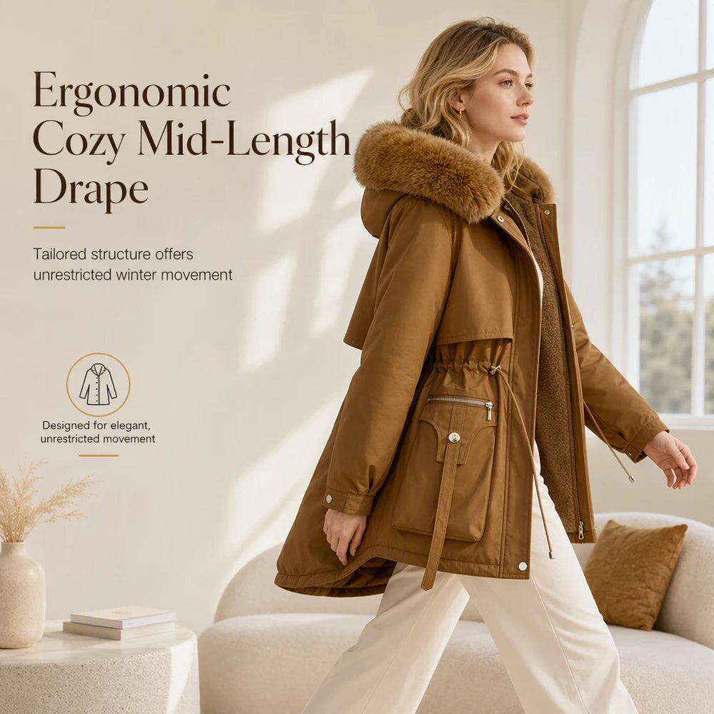 Longline Lapel Winter Coat