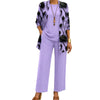 Patterned Three Piece Elegant Women Set
