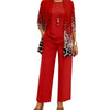 Patterned Three Piece Elegant Women Set