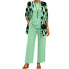 Patterned Three Piece Elegant Women Set