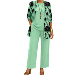 Patterned Three Piece Elegant Women Set