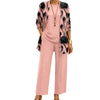 Patterned Three Piece Elegant Women Set