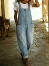 Vintage Loose Denim Bib Overalls
