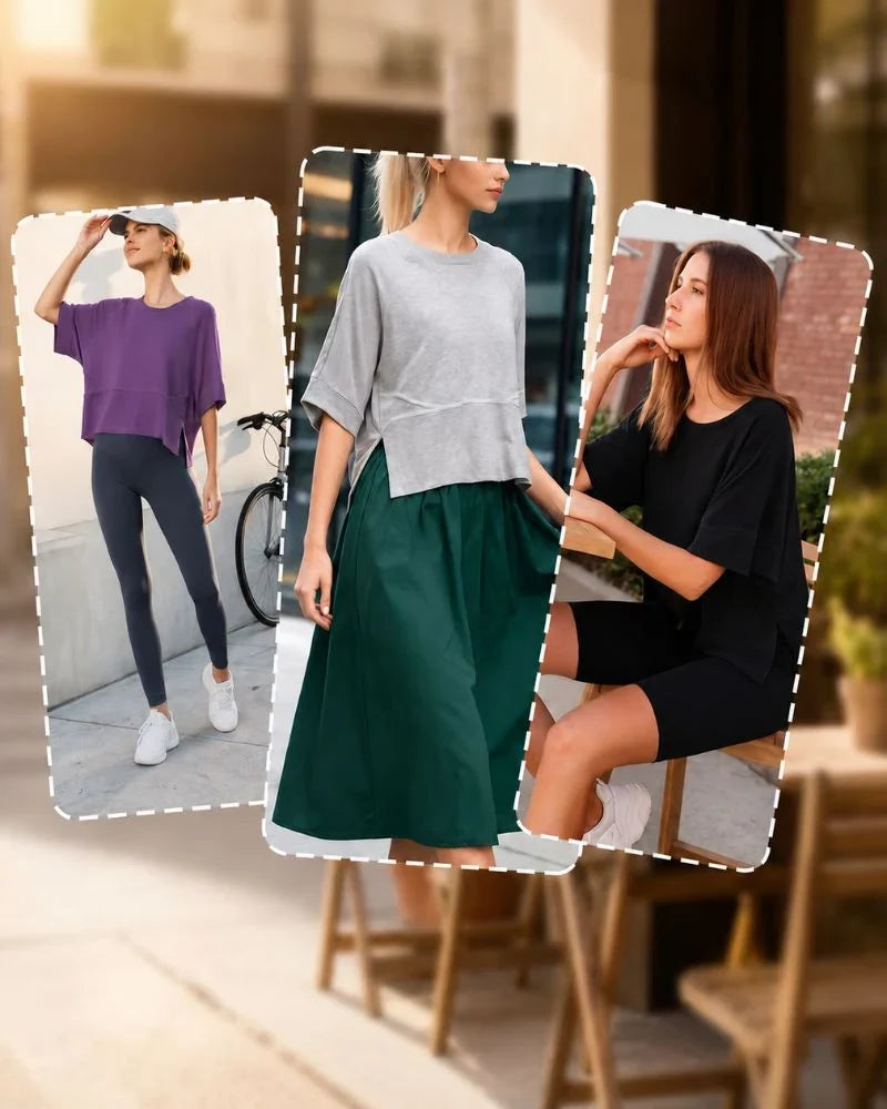 🔥Women's Relaxed Bell Sleeve Everyday Top