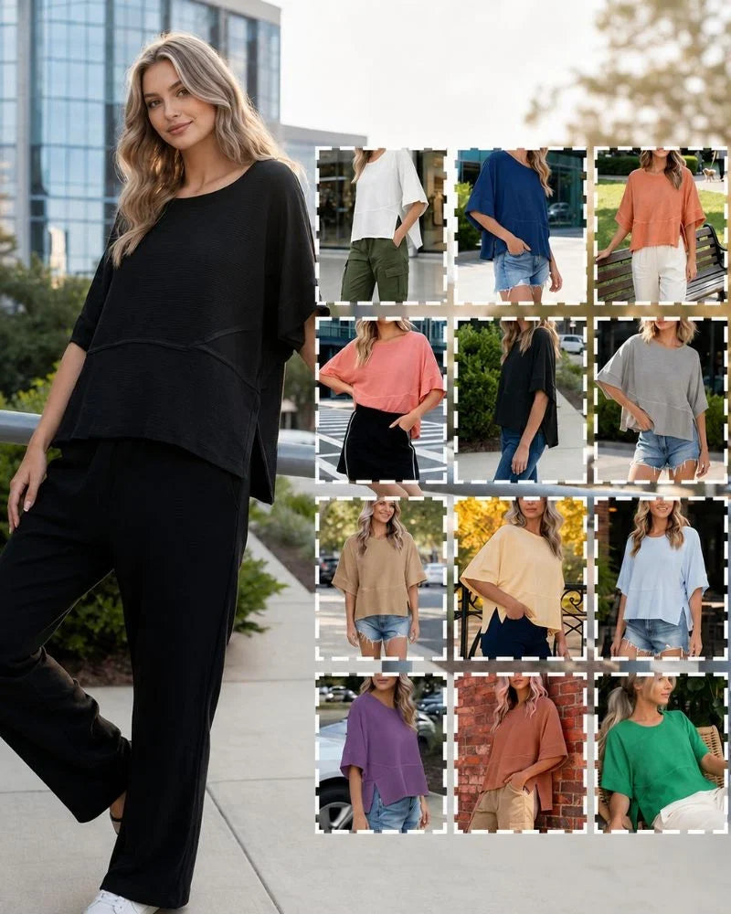 🔥Women's Relaxed Bell Sleeve Everyday Top