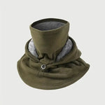 Integrated Flannel Warm Face Mask Hat