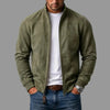 Men's Suede Bomber Jacket