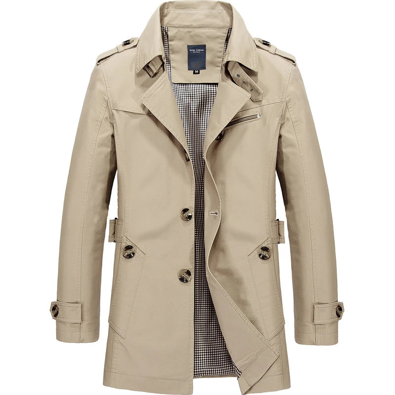Single Breasted Long Coat