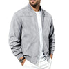 Men's Suede Bomber Jacket