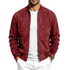 Men's Suede Bomber Jacket