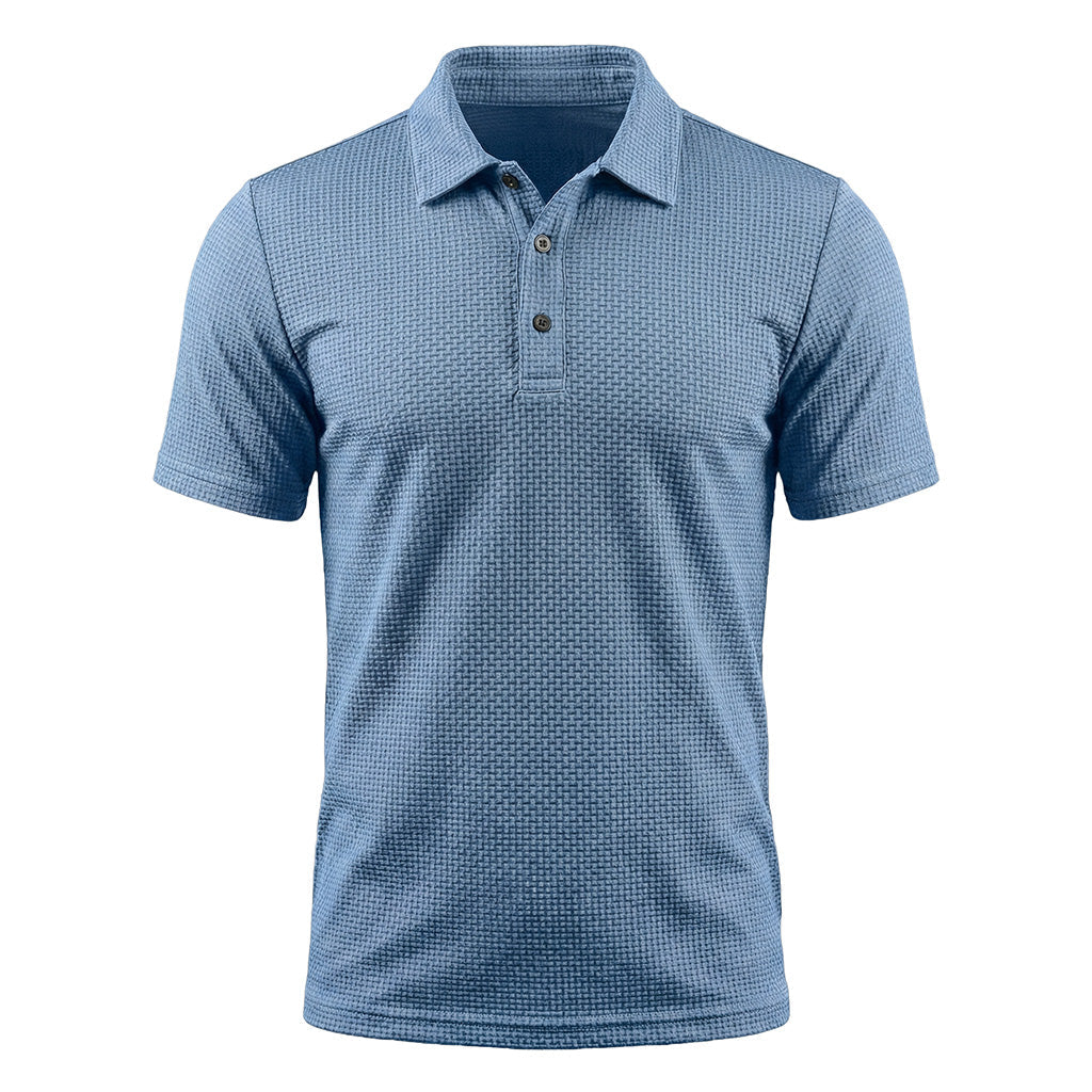 Men's Ultra-Comfort Stretch Polo Shirt - Coastal Blue