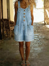 Vintage Loose Denim Bib Overalls