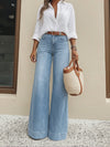 Vintage High-Waisted Wide-Leg Jeans