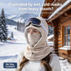 Integrated Flannel Warm Face Mask Hat