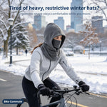 Integrated Flannel Warm Face Mask Hat