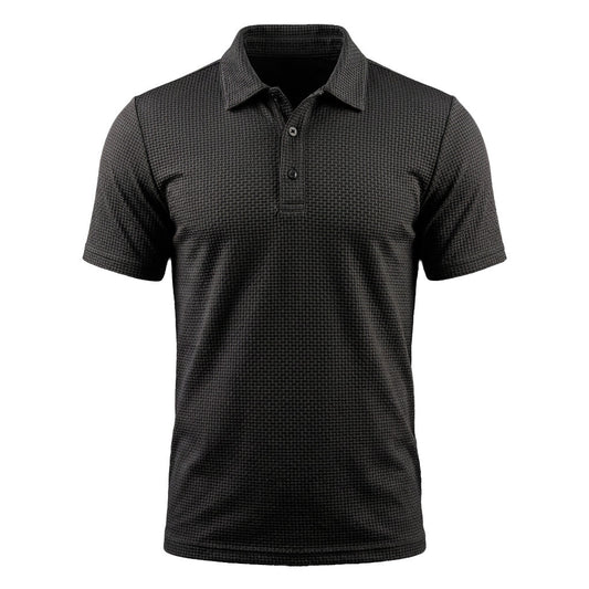 Men's Ultra-Comfort Stretch Polo Shirt - Espresso Black