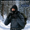 Integrated Flannel Warm Face Mask Hat