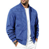 Men's Suede Bomber Jacket