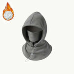 Integrated Flannel Warm Face Mask Hat