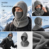 Integrated Flannel Warm Face Mask Hat