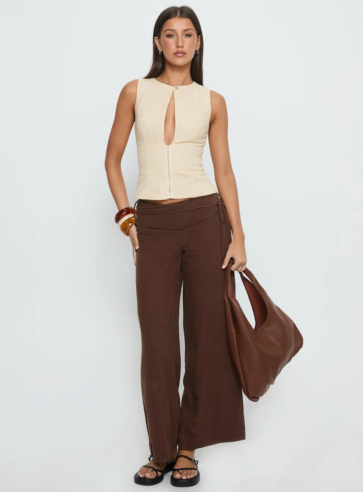 🔥Eluna Linen Wide Pants