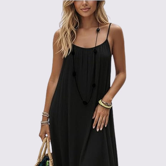 Nuance adjustable-back summer dress
