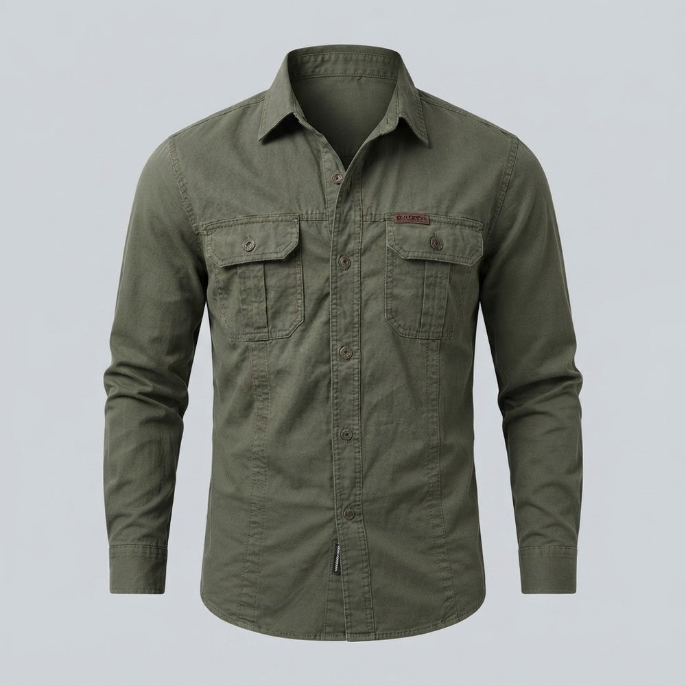 Men's Long Sleeve Cotton Workwear Shirt