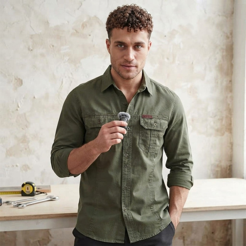 Men's Long Sleeve Cotton Workwear Shirt