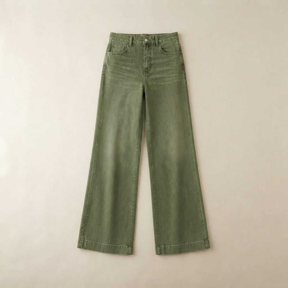 Vintage High-Waisted Wide-Leg Jeans