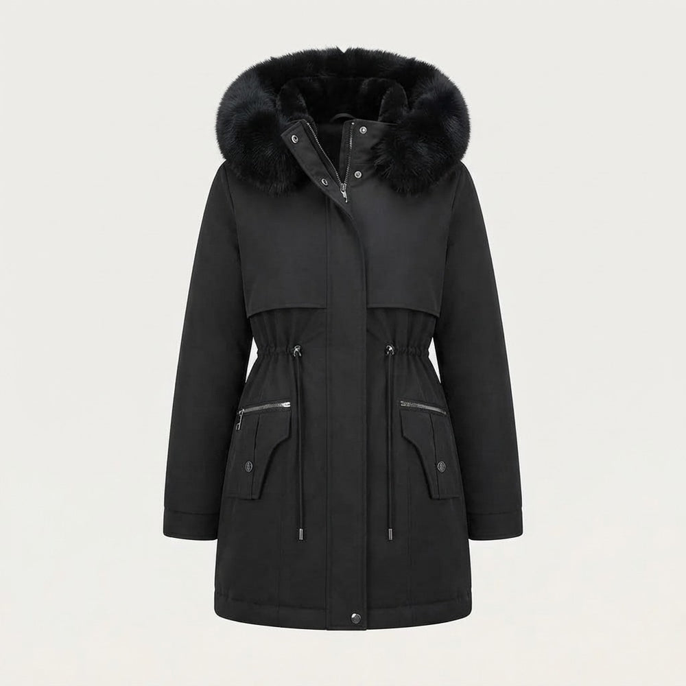 Longline Lapel Winter Coat
