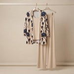 Patterned Three Piece Elegant Women Set