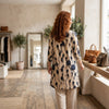 Patterned Three Piece Elegant Women Set