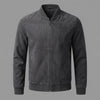 Men's Suede Bomber Jacket