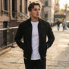 Men's Suede Bomber Jacket