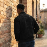 Men's Suede Bomber Jacket