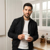 Men's Suede Bomber Jacket