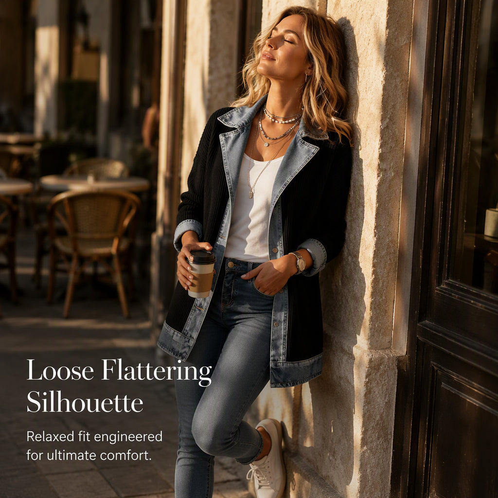 Relaxed silhouette women's jacket